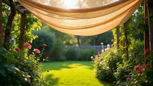 Soluciones naturales de sombra para jardines y espacios exteriores